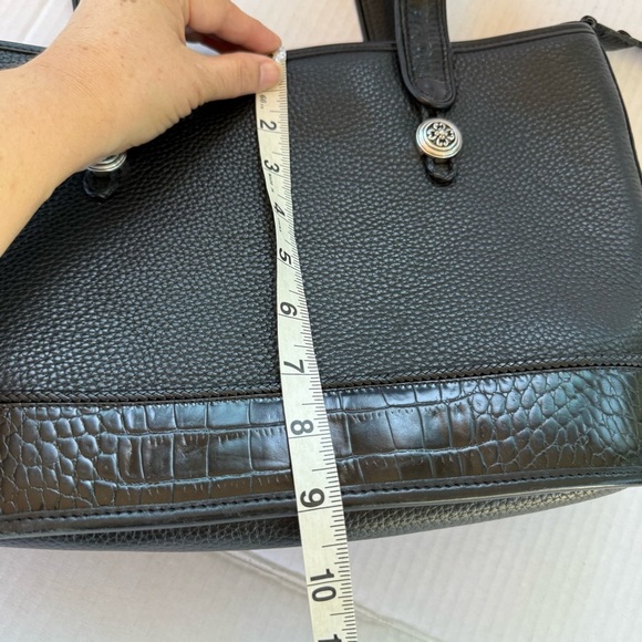 Vintage Brighton Black Textured Shoulder Bag - Picture 13 of 16